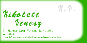 nikolett venesz business card